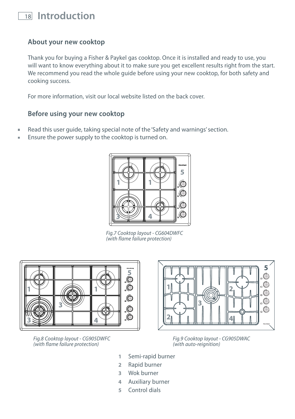 Introduction | Fisher & Paykel CG905 User Manual | Page 20 / 36