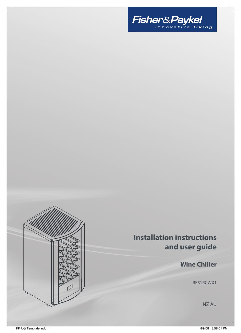 Fisher & Paykel RF51RCWX1 User Manual | 16 pages