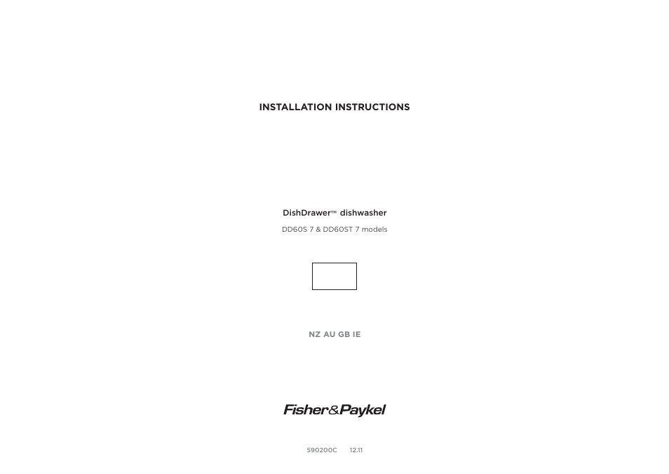 Fisher & Paykel DD60S 7 User Manual | 23 pages