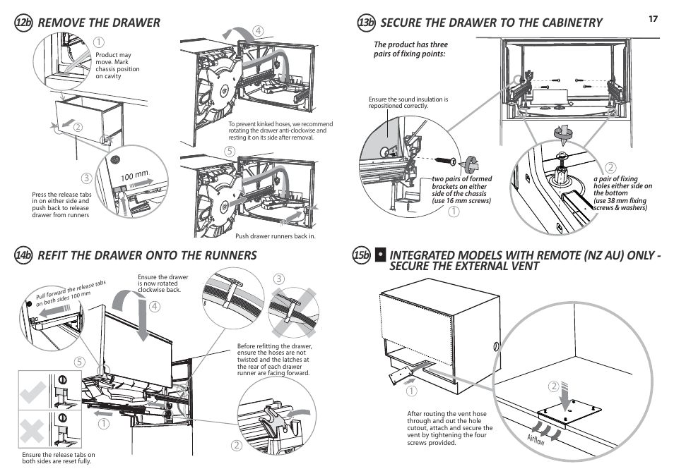 Fisher & Paykel DD60S 7 User Manual | Page 17 / 23