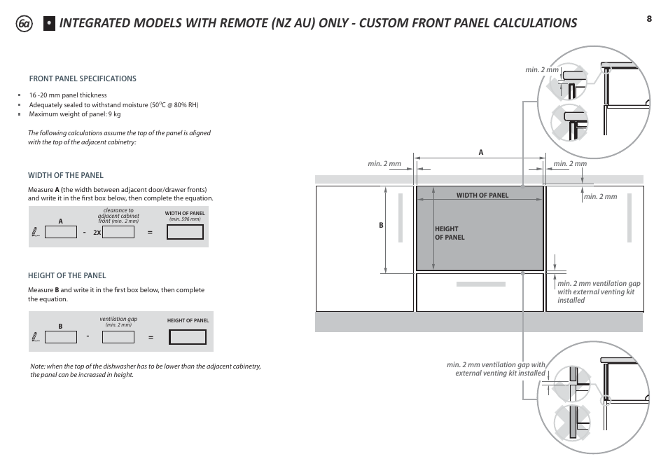 Fisher & Paykel DD60S 7 User Manual | Page 8 / 23
