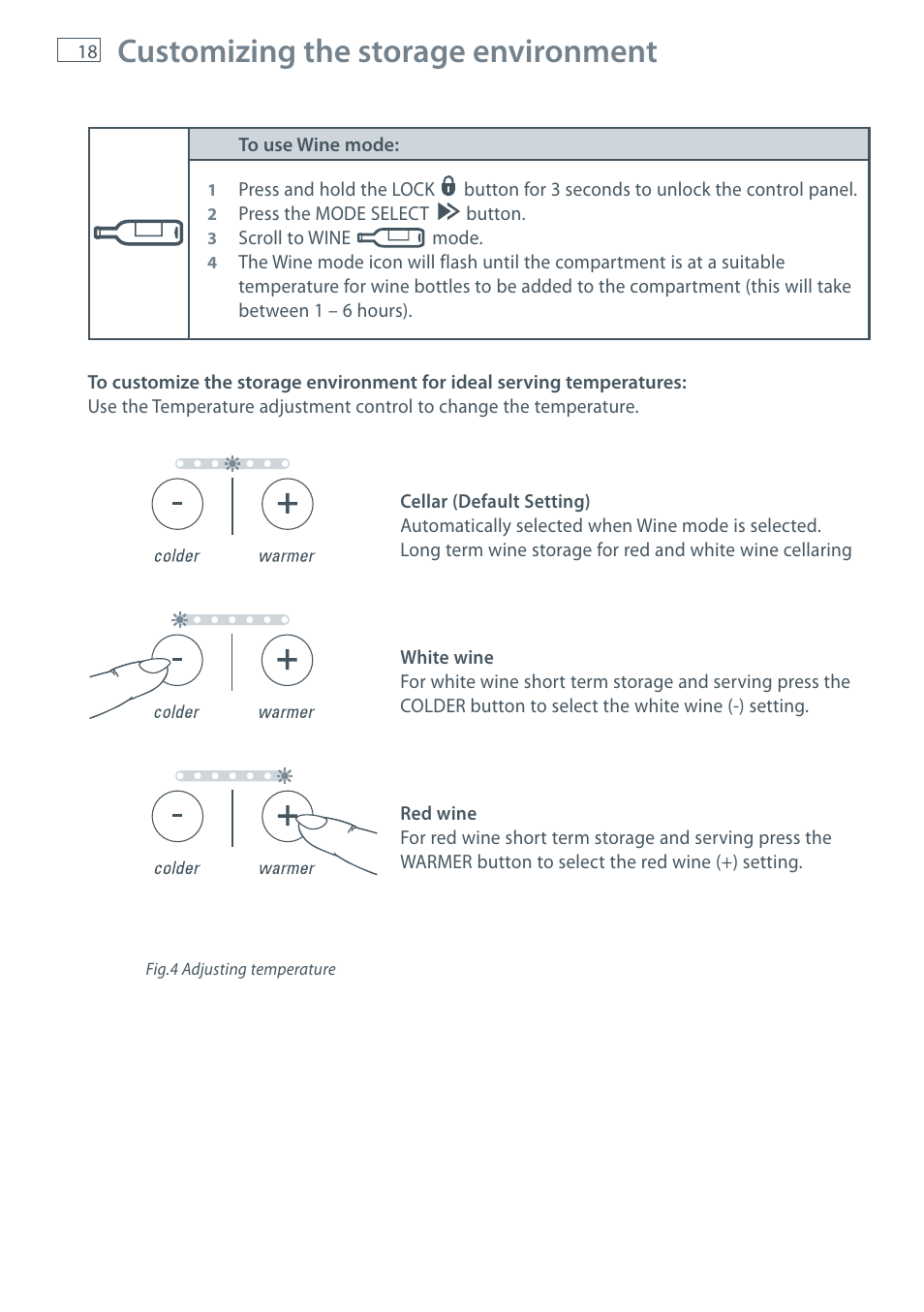 Customizing the storage environment | Fisher & Paykel CoolDrawer RB36S User Manual | Page 20 / 56