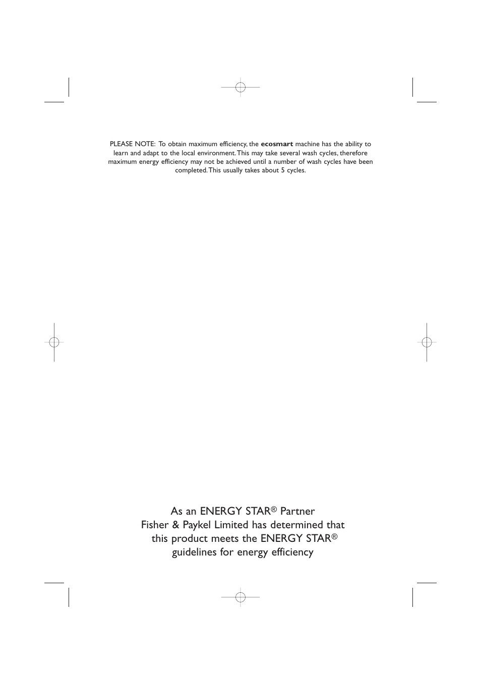 As an energy star, Guidelines for energy efficiency | Fisher & Paykel 420182 User Manual | Page 2 / 36