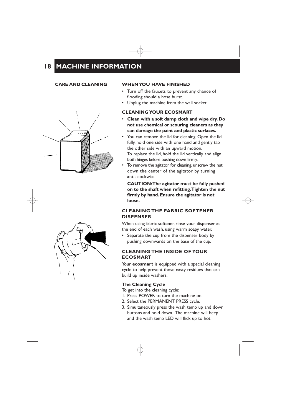 Machine information | Fisher & Paykel 420182 User Manual | Page 20 / 36