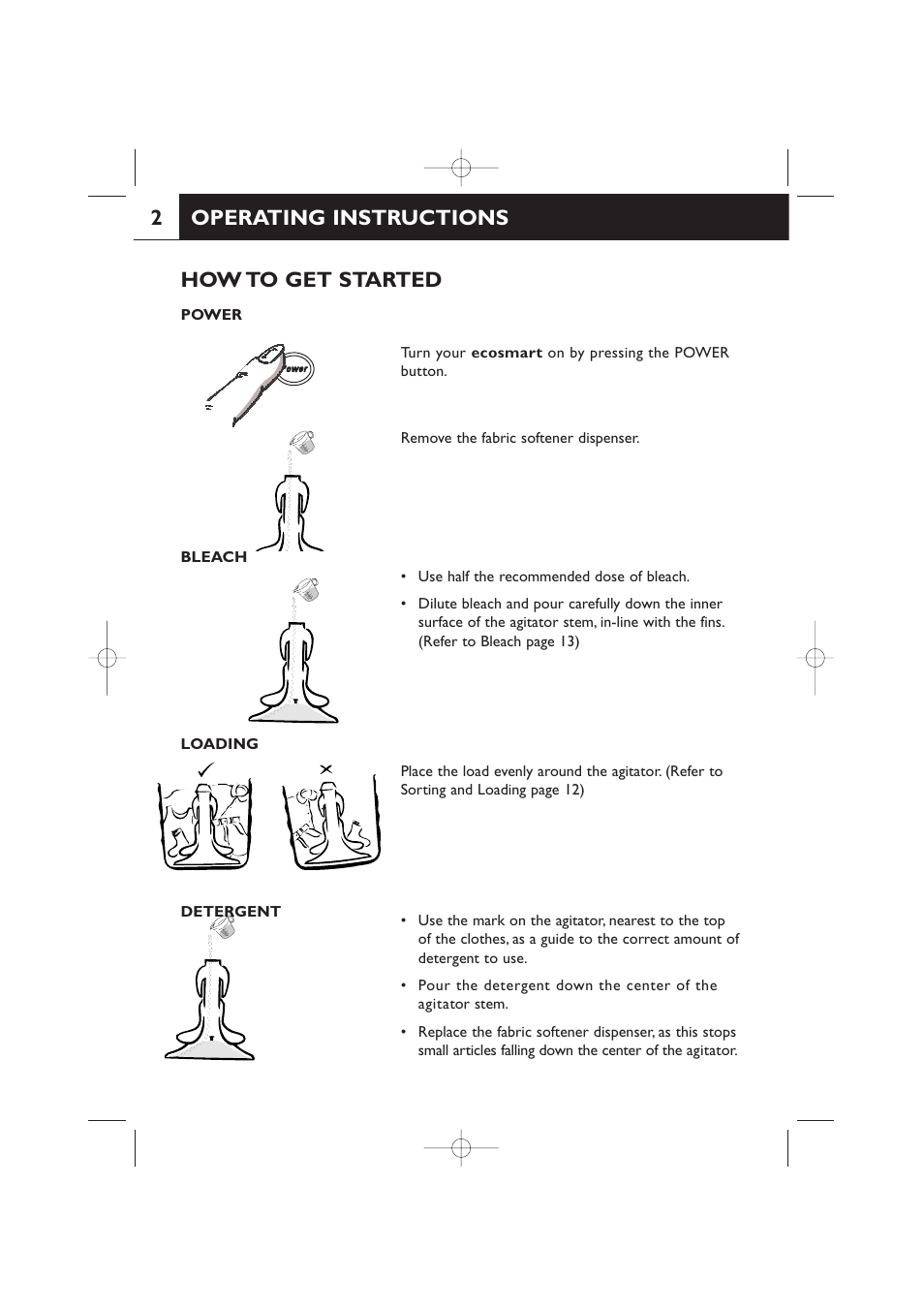 Operating instructions, 2how to get started | Fisher & Paykel 420182 User Manual | Page 4 / 36