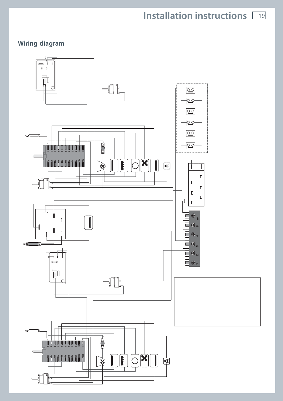 Installation instructions, Wiring diagram, Pa a | Fisher & Paykel OR120 User Manual | Page 21 / 52