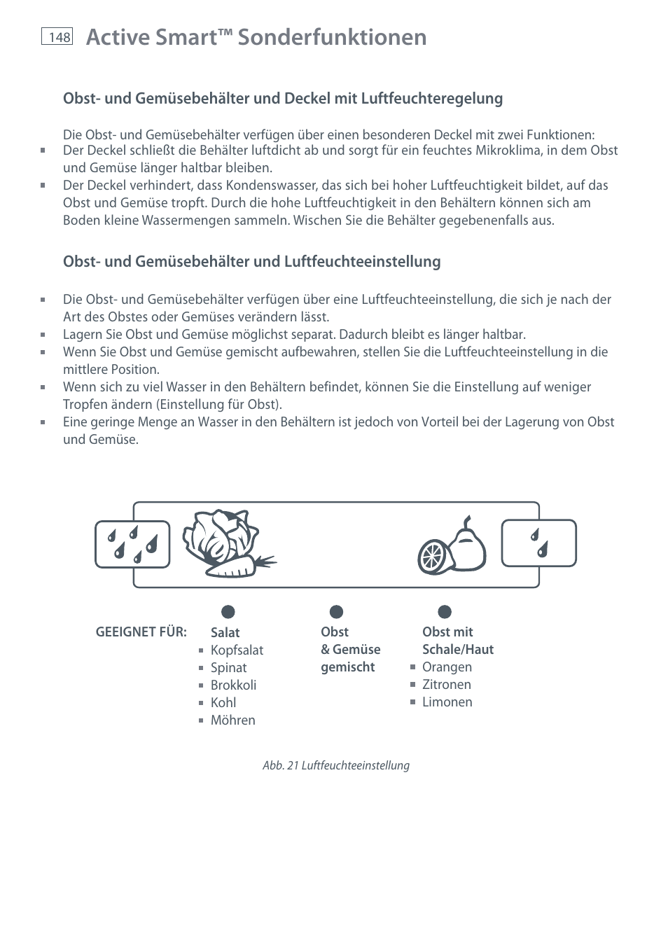 Active smart™ sonderfunktionen | Fisher & Paykel E442B User Manual | Page 150 / 384