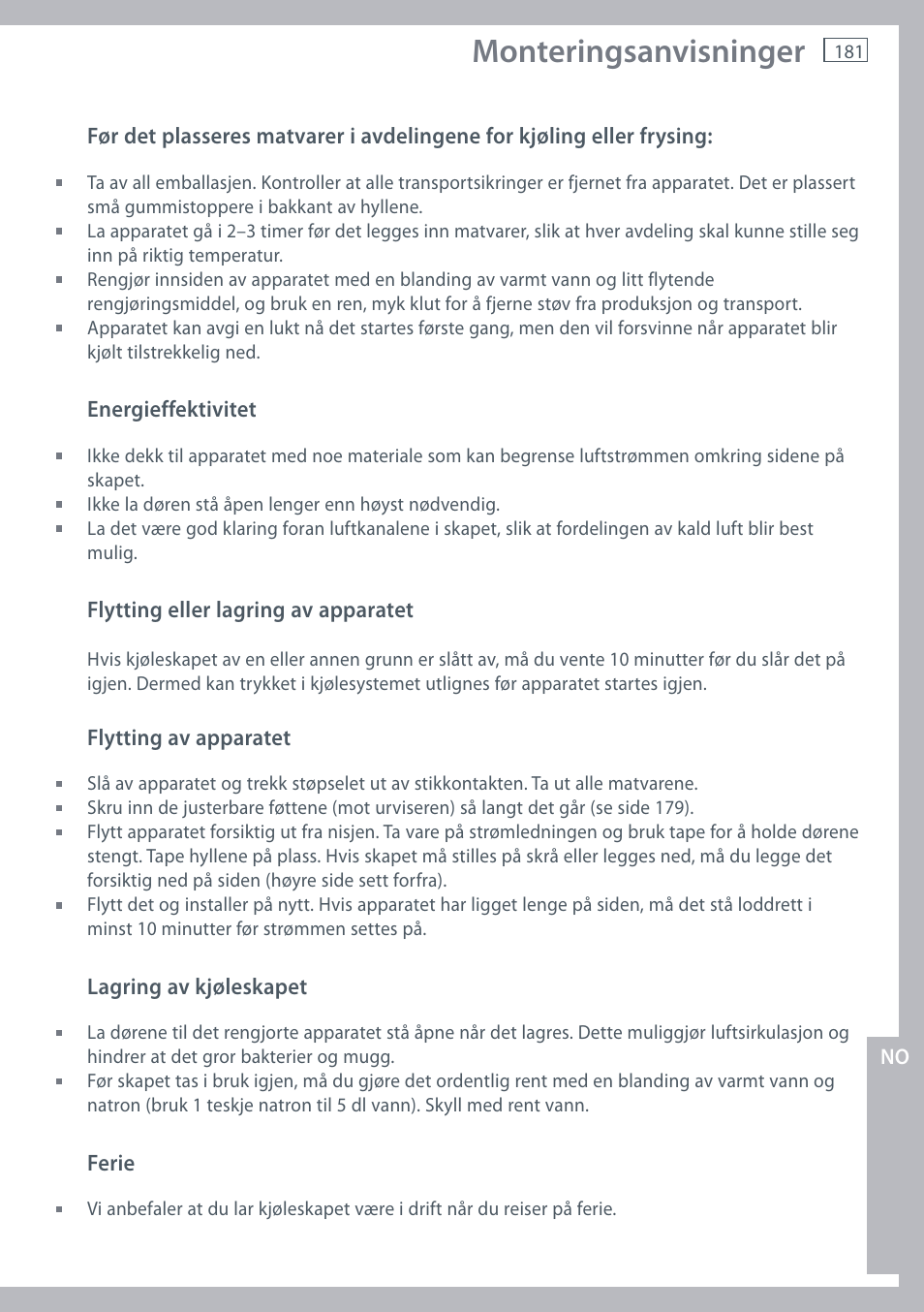 Monteringsanvisninger | Fisher & Paykel E442B User Manual | Page 183 / 384