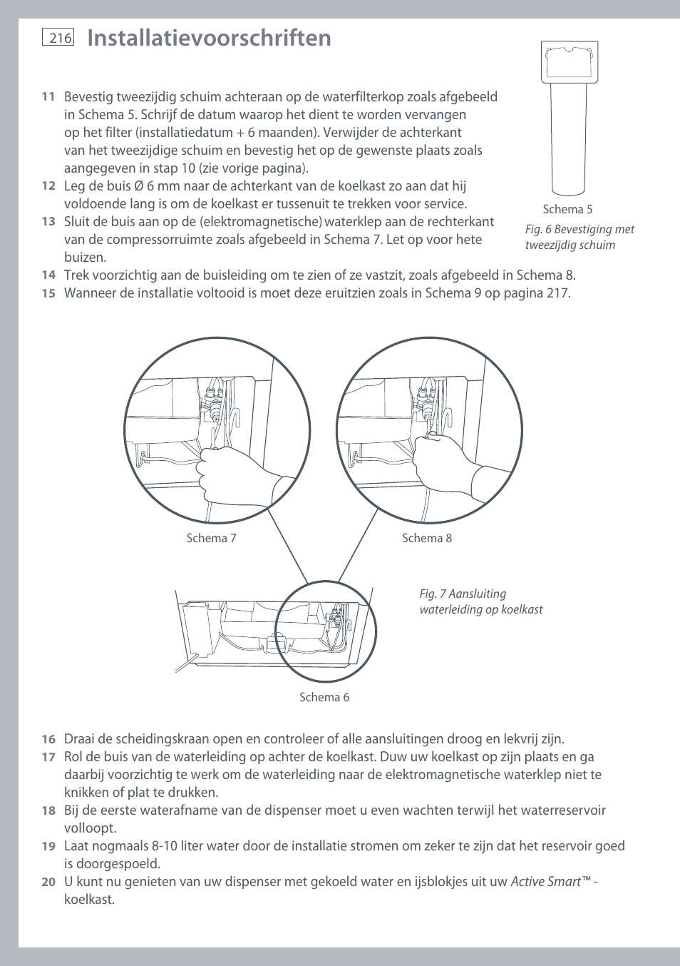 Installatievoorschriften | Fisher & Paykel E442B User Manual | Page 218 / 384
