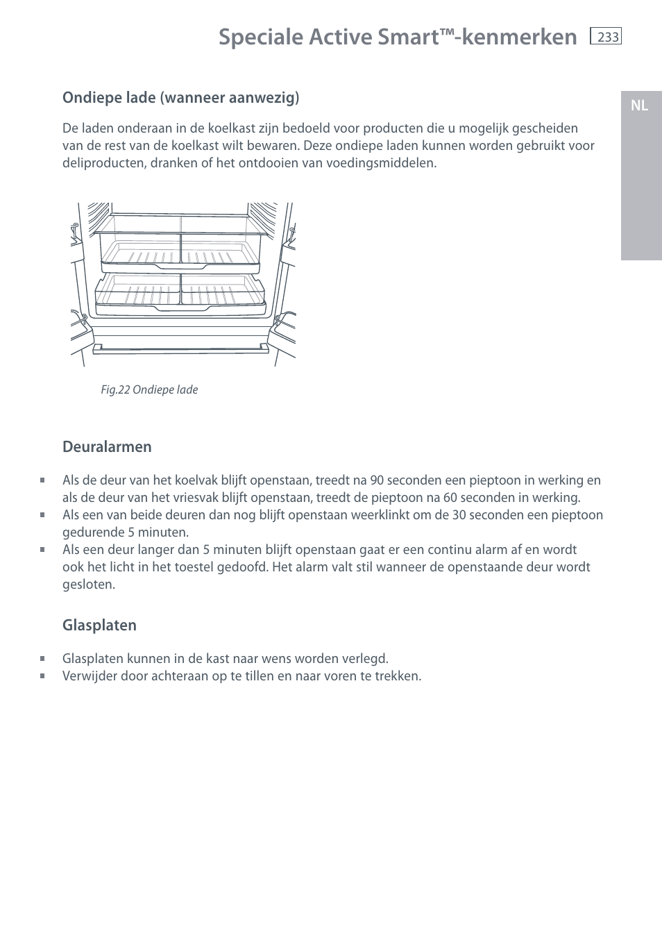 Speciale active smart™-kenmerken | Fisher & Paykel E442B User Manual | Page 235 / 384