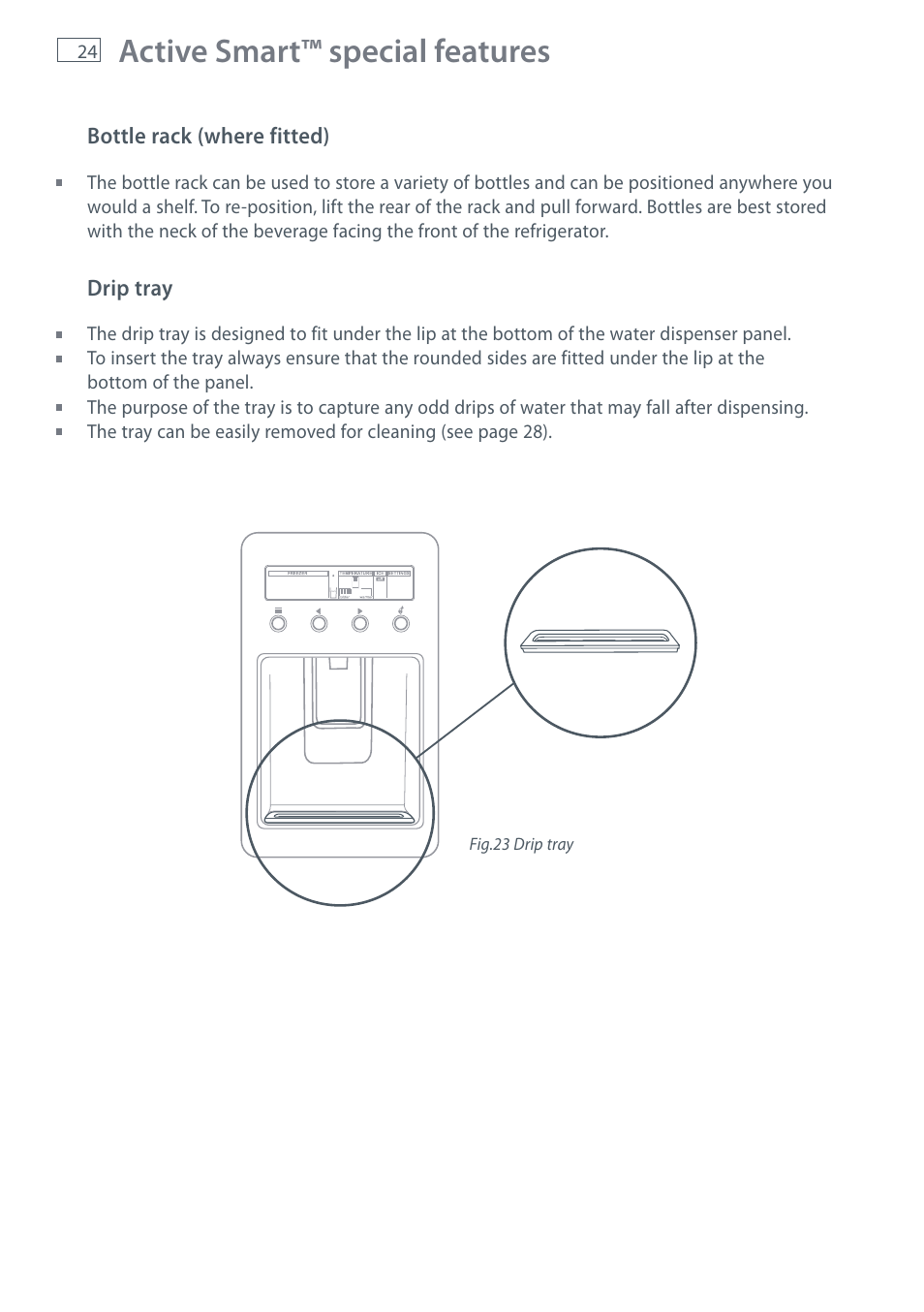 Active smart™ special features | Fisher & Paykel E442B User Manual | Page 26 / 384