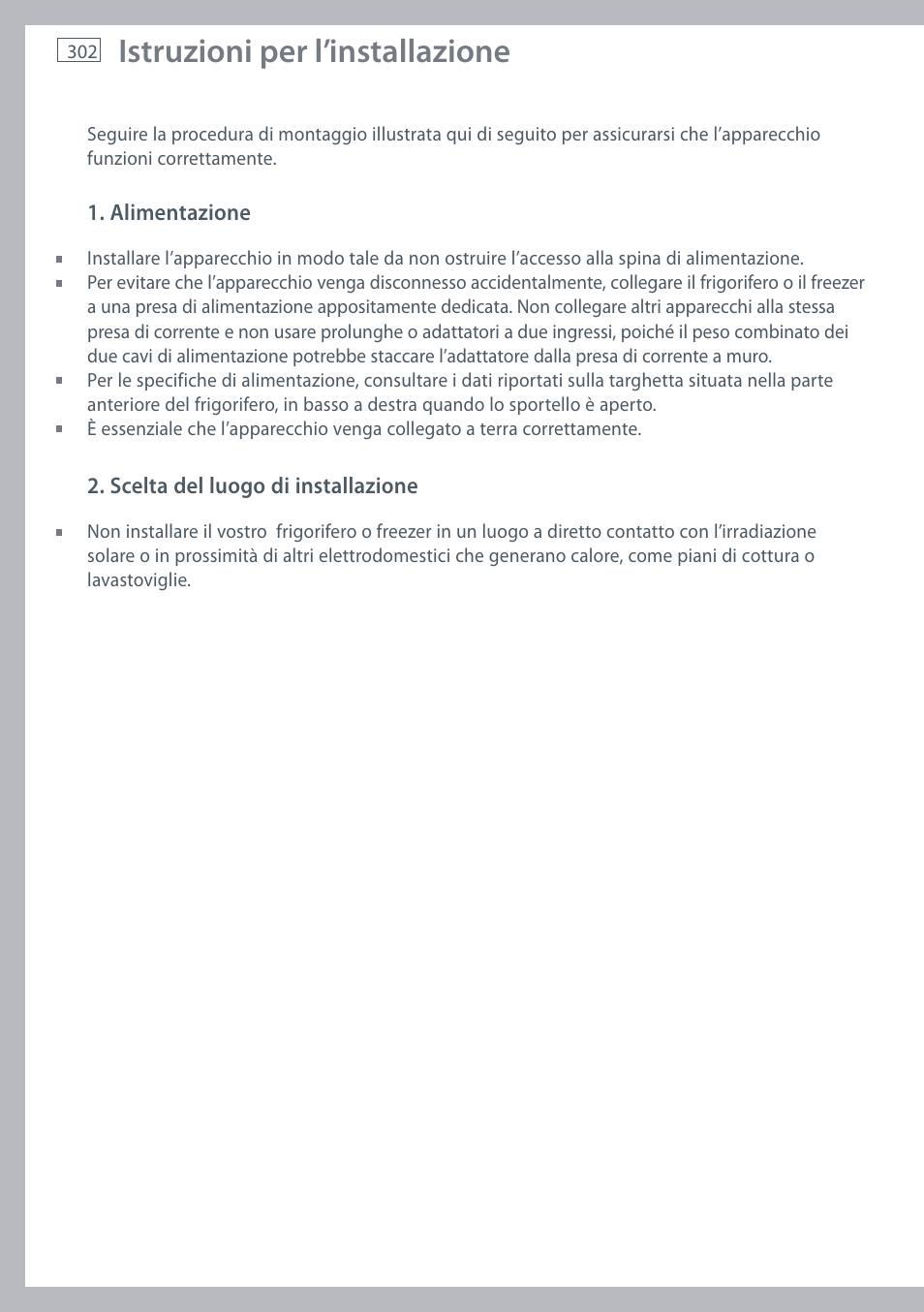 Istruzioni per l’installazione | Fisher & Paykel E442B User Manual | Page 304 / 384