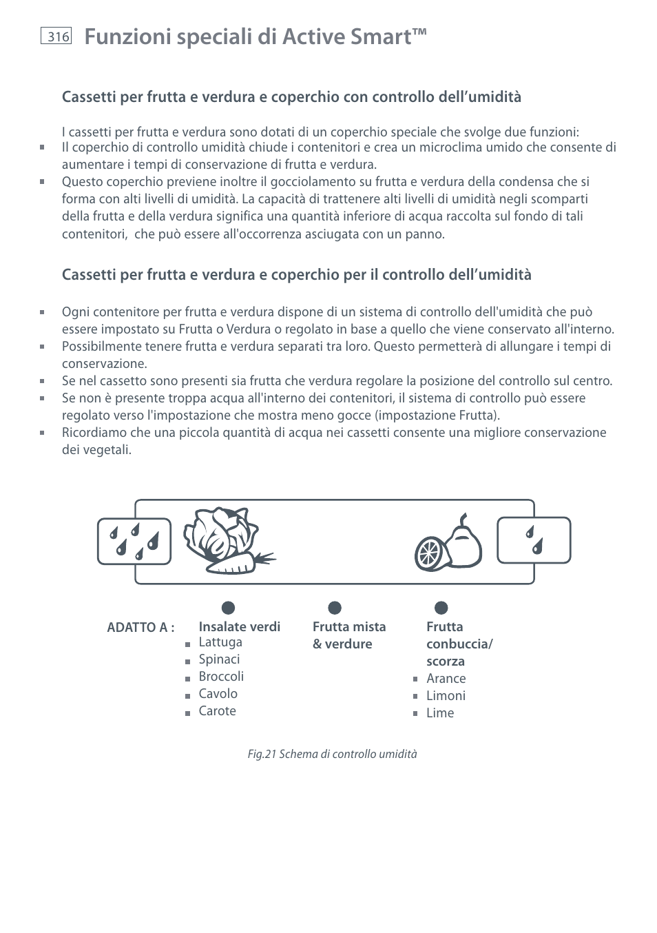 Funzioni speciali di active smart | Fisher & Paykel E442B User Manual | Page 318 / 384