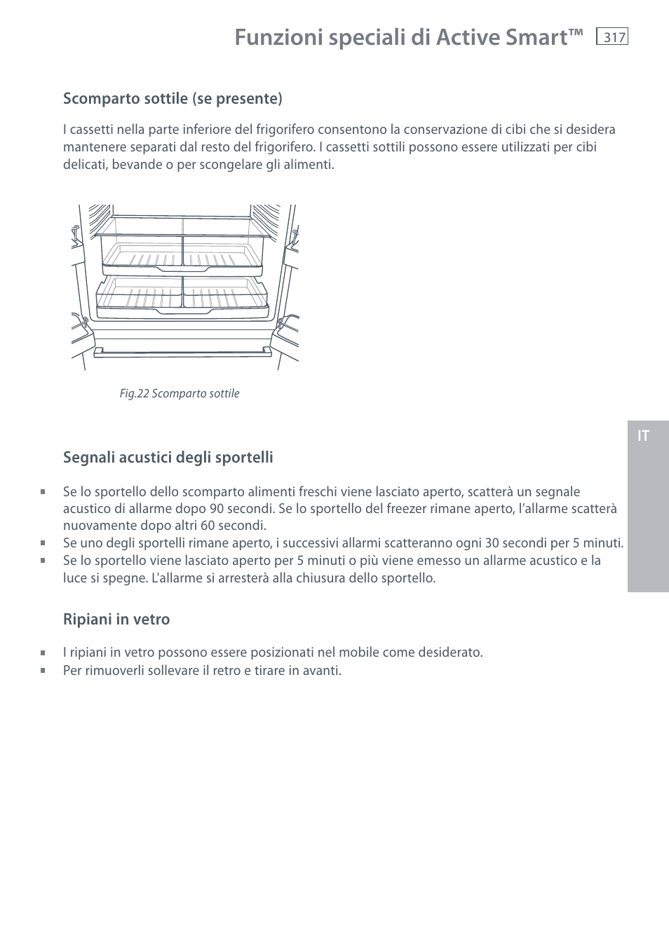 Funzioni speciali di active smart | Fisher & Paykel E442B User Manual | Page 319 / 384