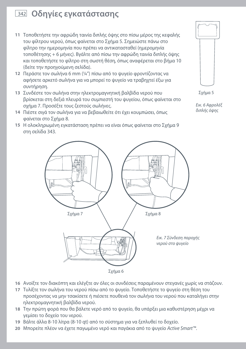 Οδηγίες εγκατάστασης | Fisher & Paykel E442B User Manual | Page 344 / 384
