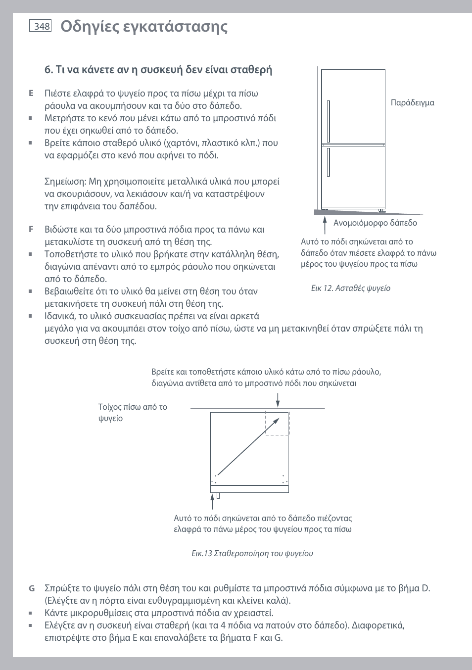 Οδηγίες εγκατάστασης | Fisher & Paykel E442B User Manual | Page 350 / 384