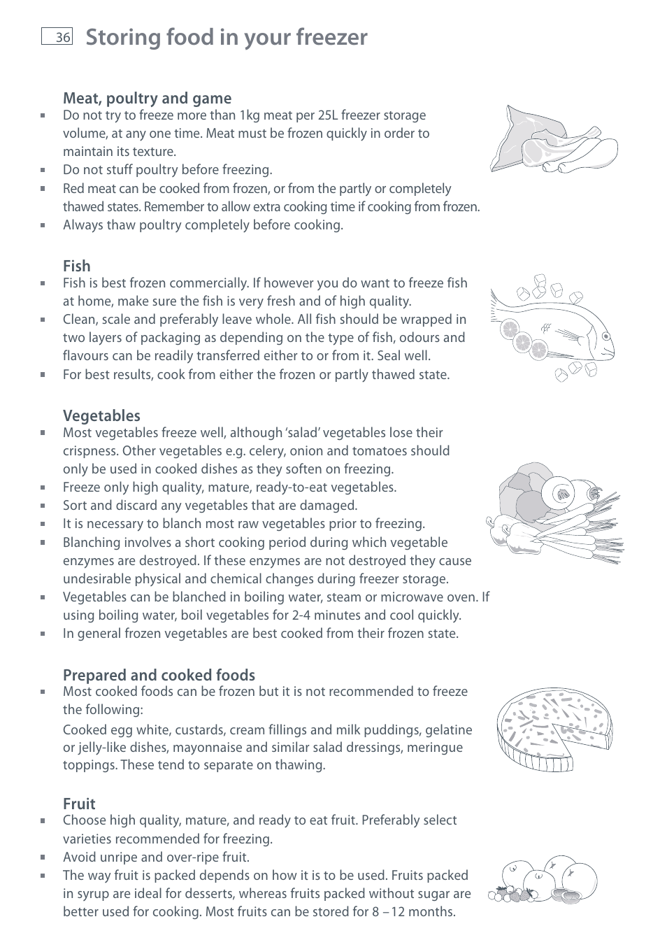 Storing food in your freezer | Fisher & Paykel E442B User Manual | Page 38 / 384