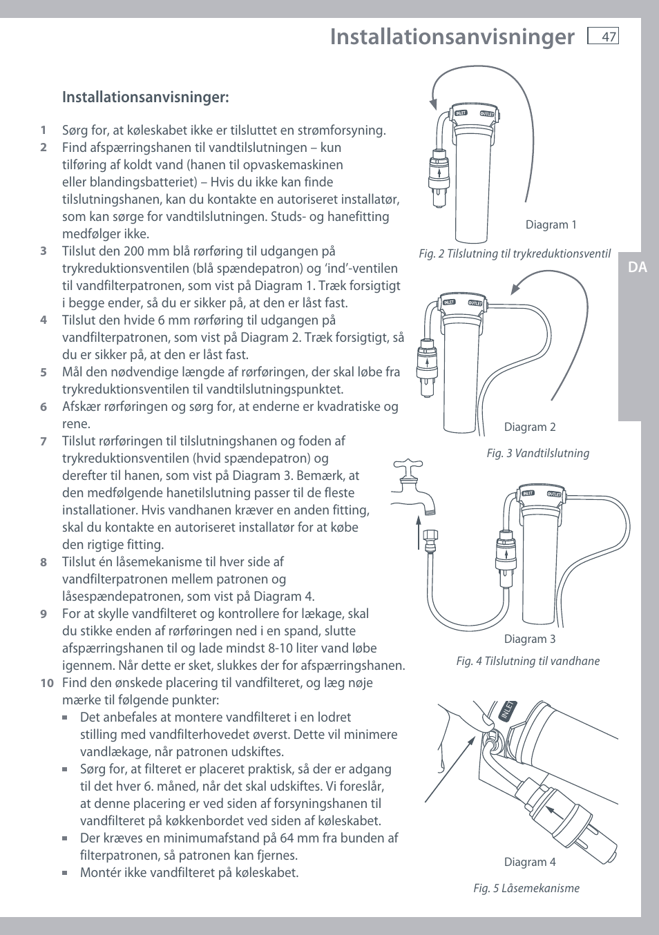 Installationsanvisninger | Fisher & Paykel E442B User Manual | Page 49 / 384