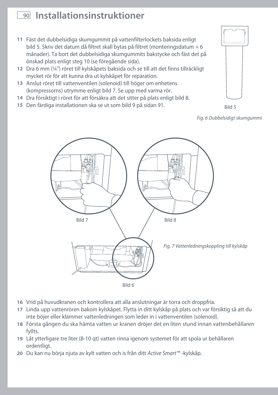Installationsinstruktioner | Fisher & Paykel E442B User Manual | Page 92 / 384
