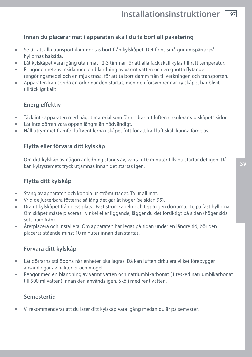Installationsinstruktioner | Fisher & Paykel E442B User Manual | Page 99 / 384