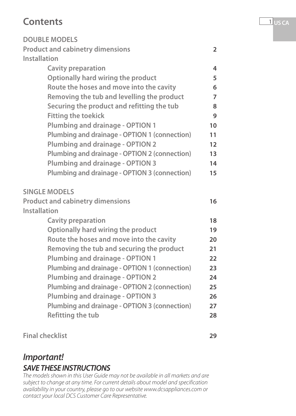 Fisher & Paykel DCS DD224P5 User Manual | Page 3 / 92
