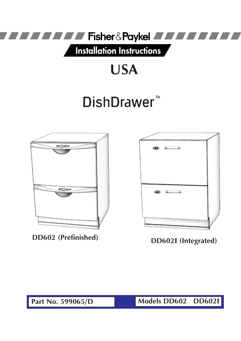 Fisher & Paykel DD602I User Manual | 24 pages