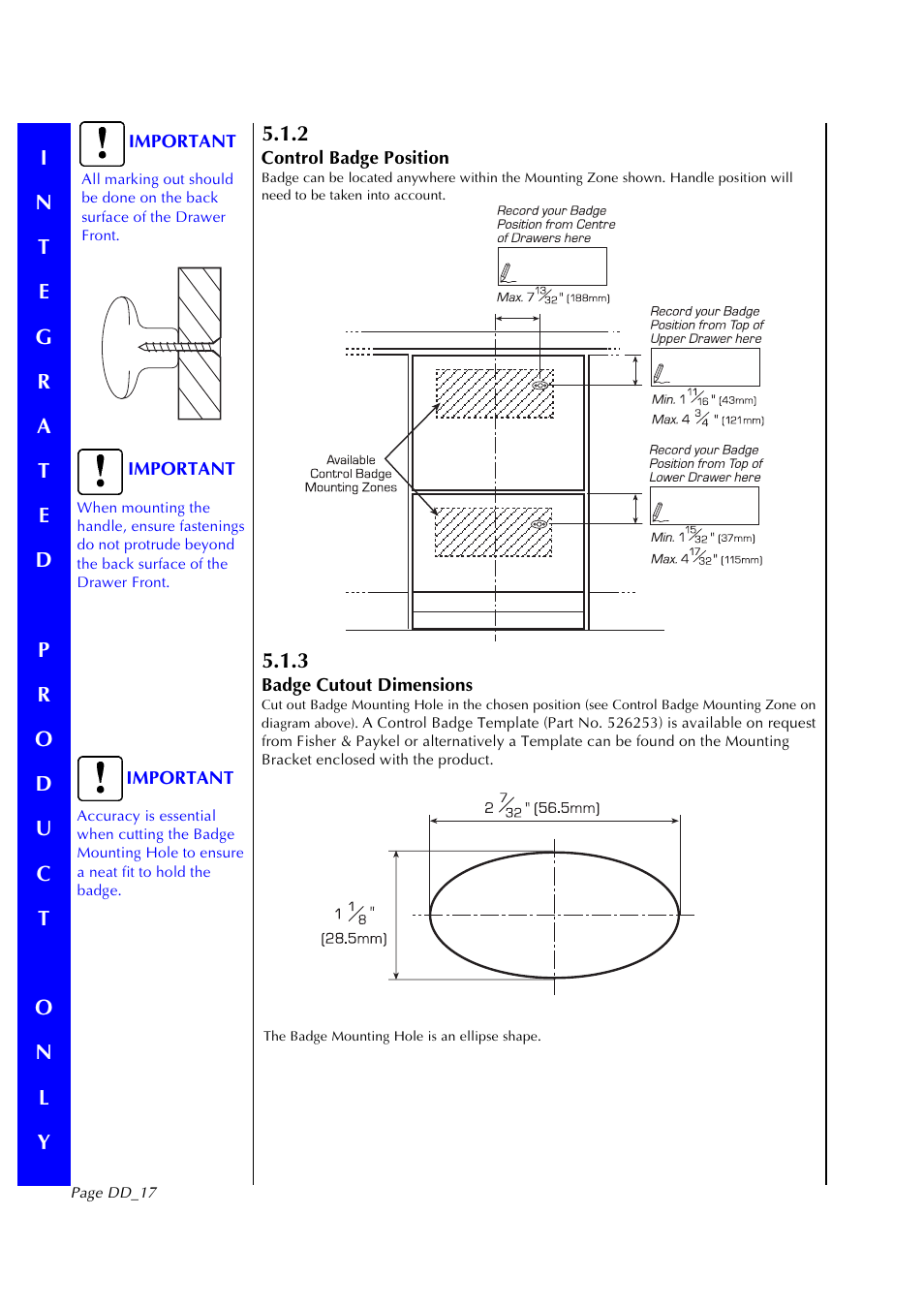 Fisher & Paykel DD602I User Manual | Page 18 / 24