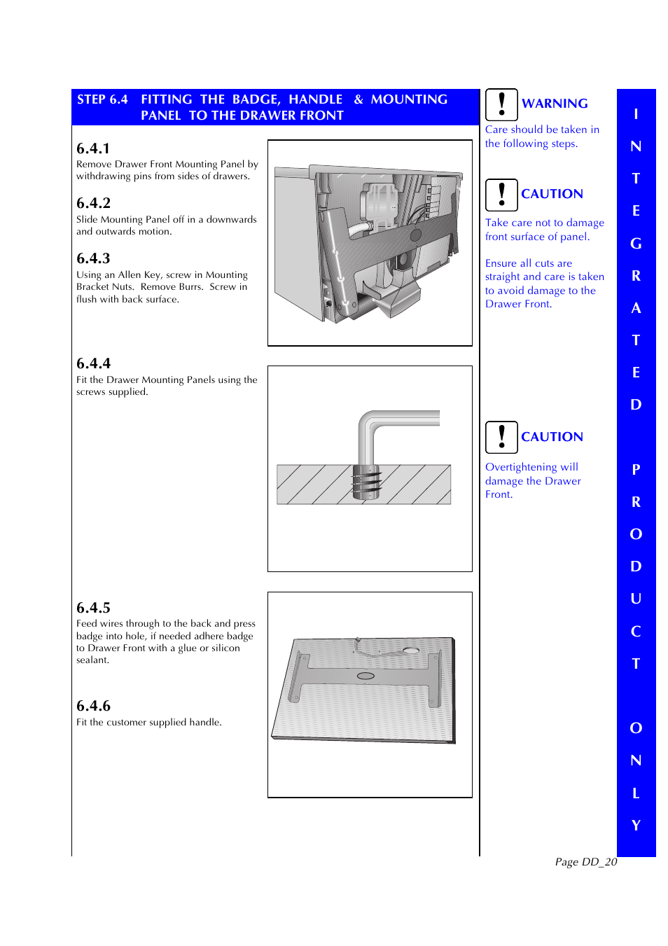 Fisher & Paykel DD602I User Manual | Page 21 / 24