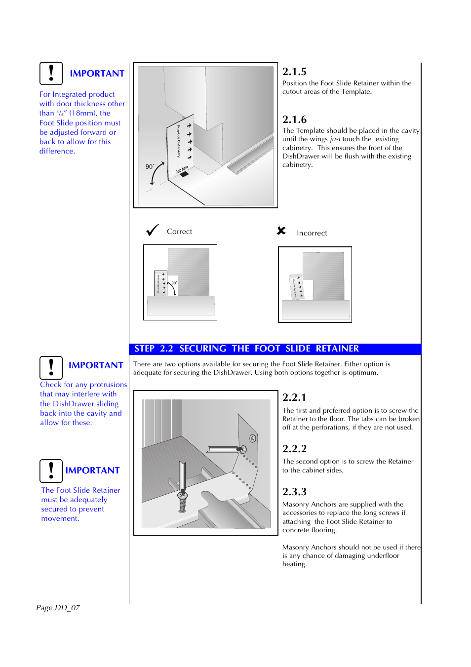 Fisher & Paykel DD602I User Manual | Page 8 / 24