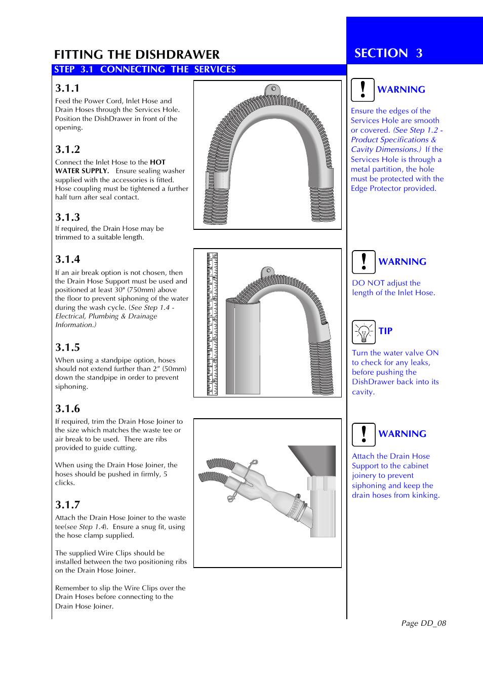 Fisher & Paykel DD602I User Manual | Page 9 / 24