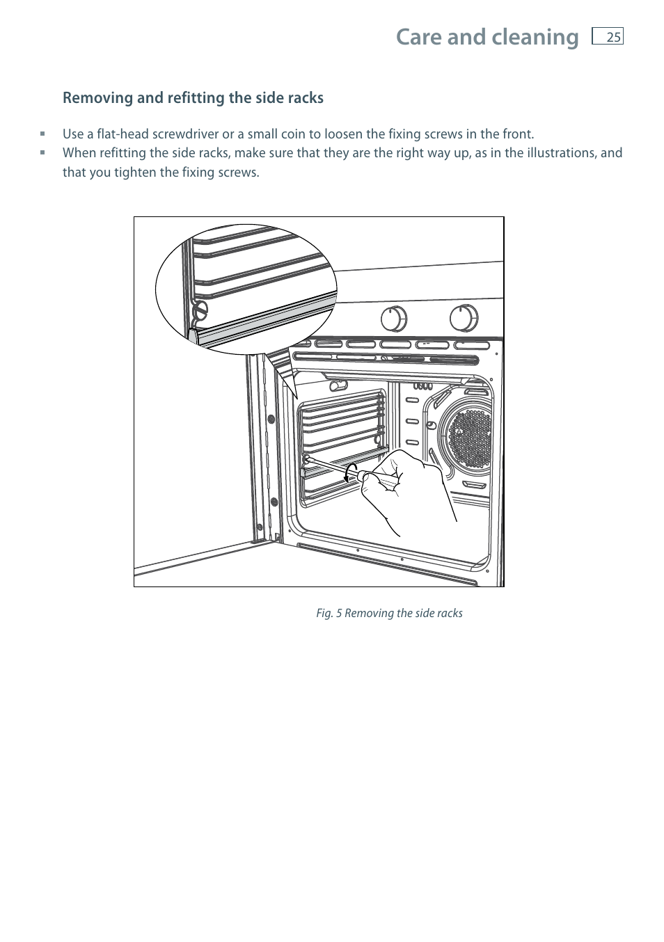 Care and cleaning | Fisher & Paykel MULTIFUNCTION PYROLYTIC OVEN OB60S9DEP User Manual | Page 27 / 44