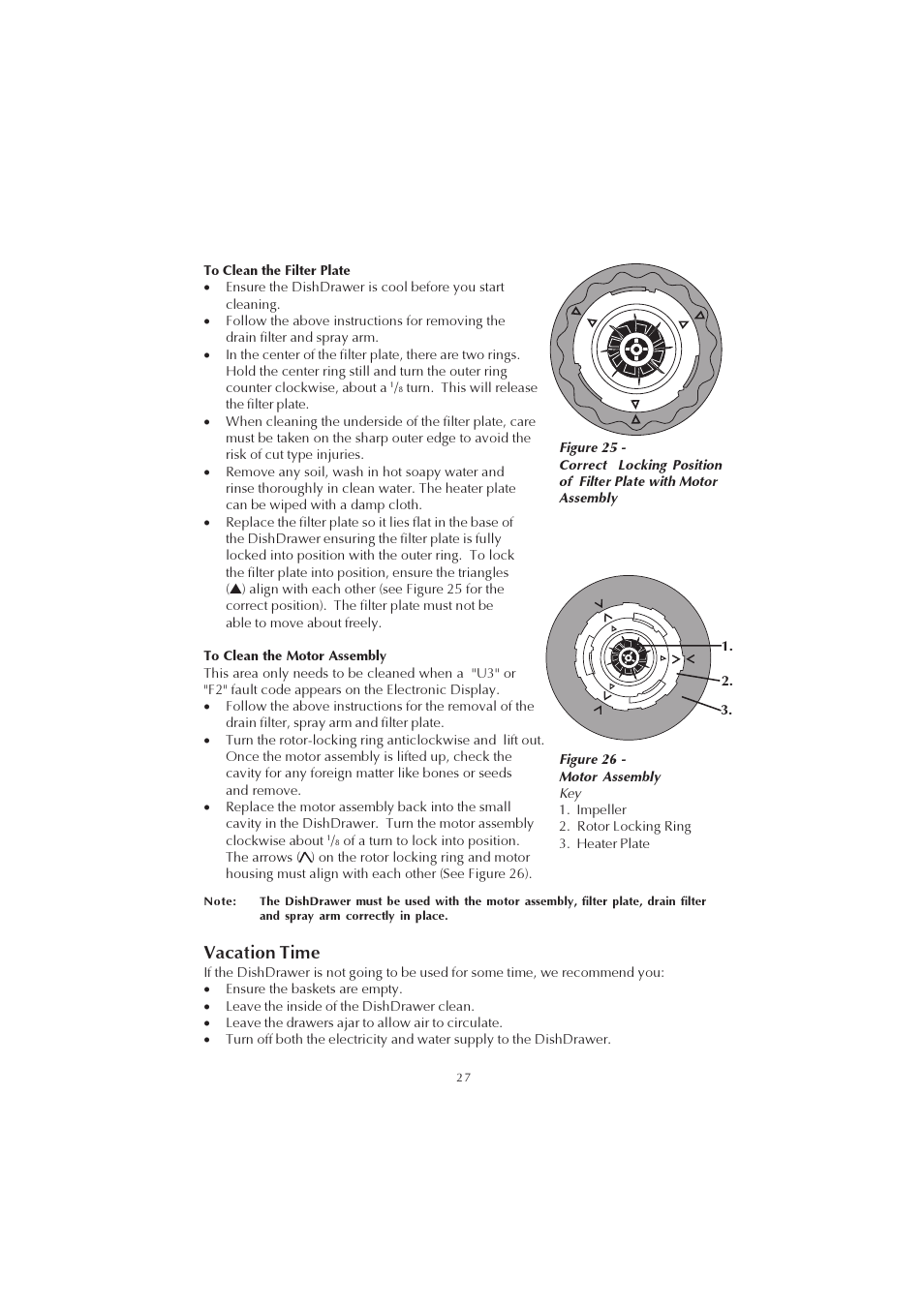 Vacation time | Fisher & Paykel 525911L User Manual | Page 28 / 37