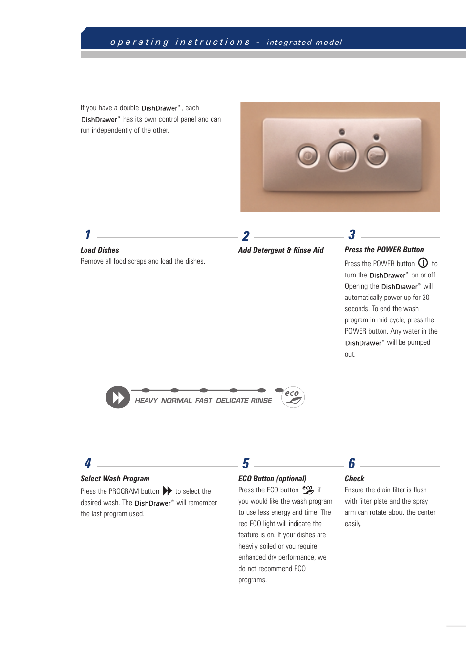 Fisher & Paykel DishDrawer User Manual | Page 8 / 32