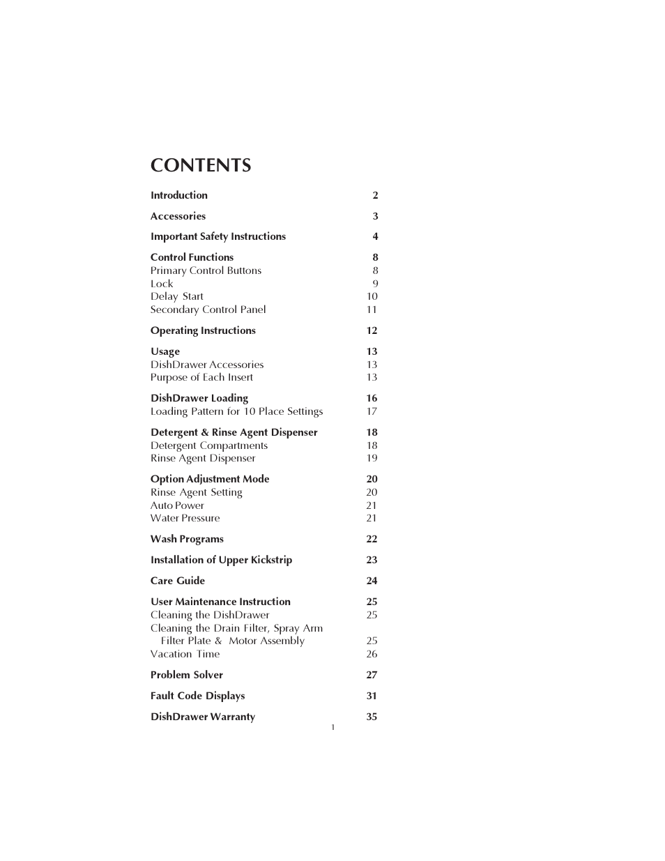 Fisher & Paykel DS602 User Manual | Page 2 / 37