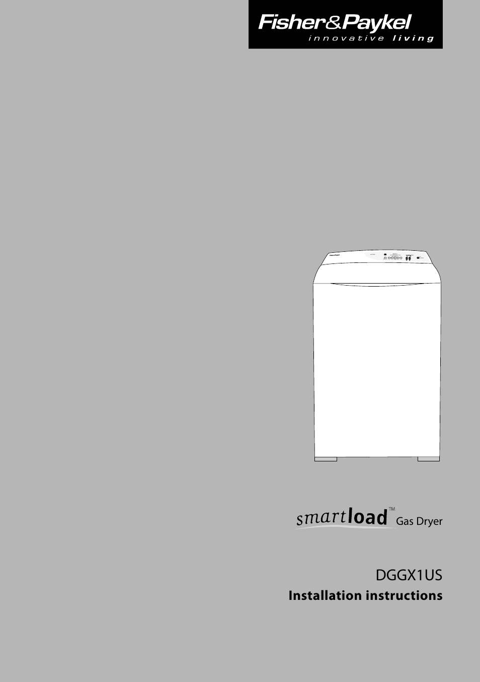 Fisher & Paykel Smartload DGGX1US User Manual | 24 pages
