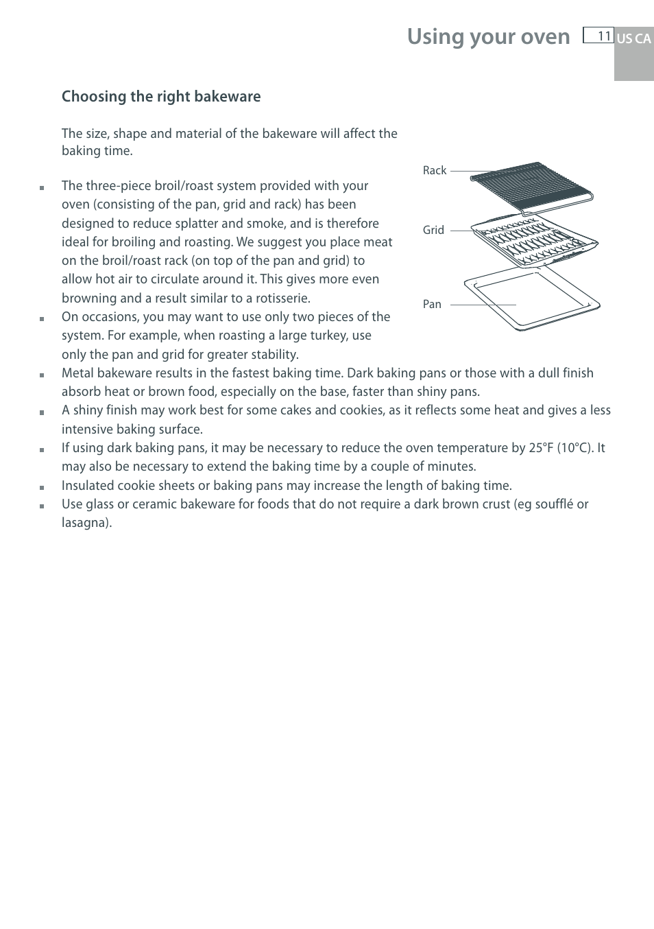 Using your oven | Fisher & Paykel OB30 User Manual | Page 13 / 124