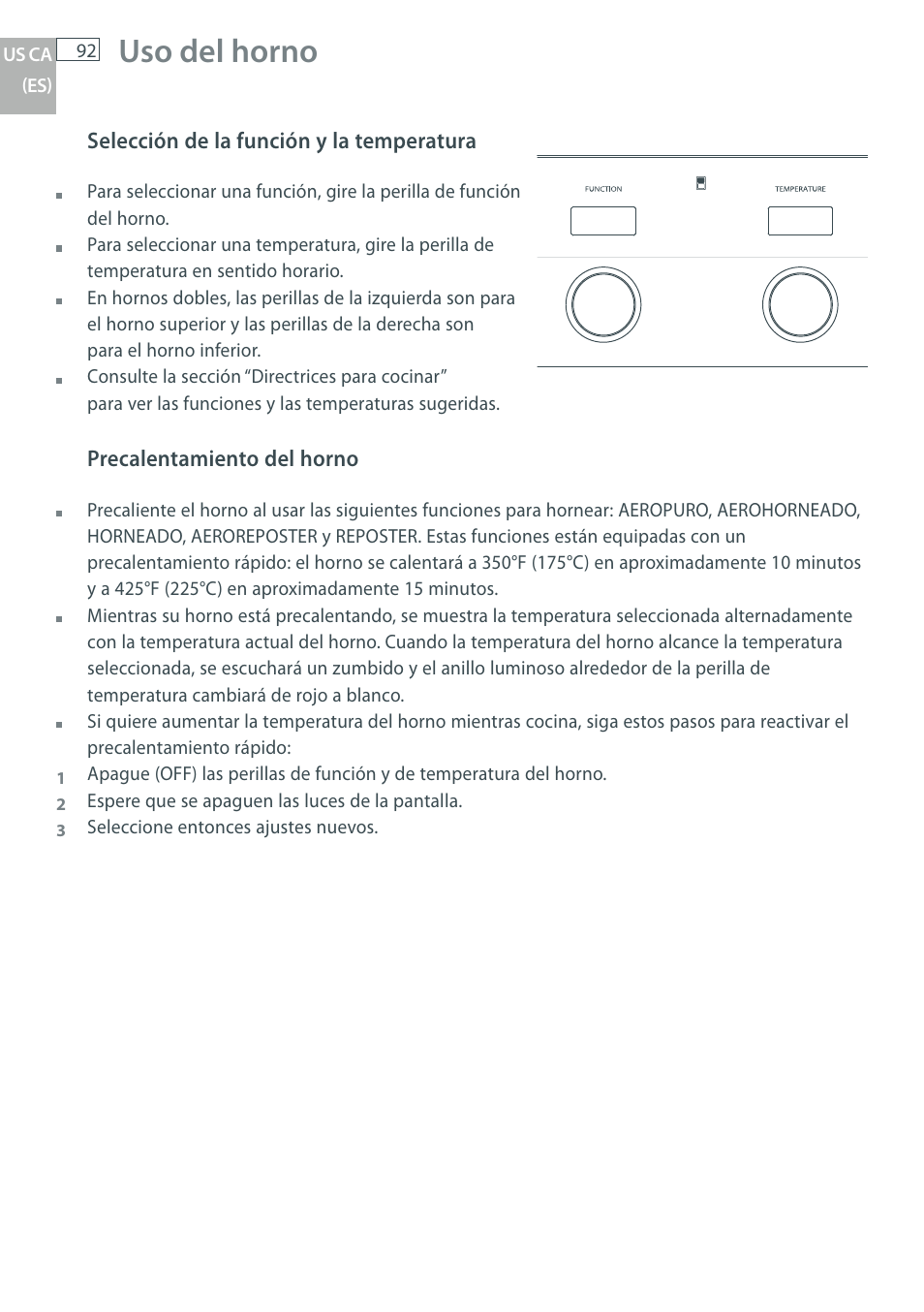 Uso del horno | Fisher & Paykel OB30 User Manual | Page 94 / 124