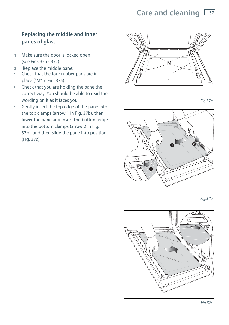 Care and cleaning | Fisher & Paykel FREESTANDING COOKER OR120 User Manual | Page 39 / 48