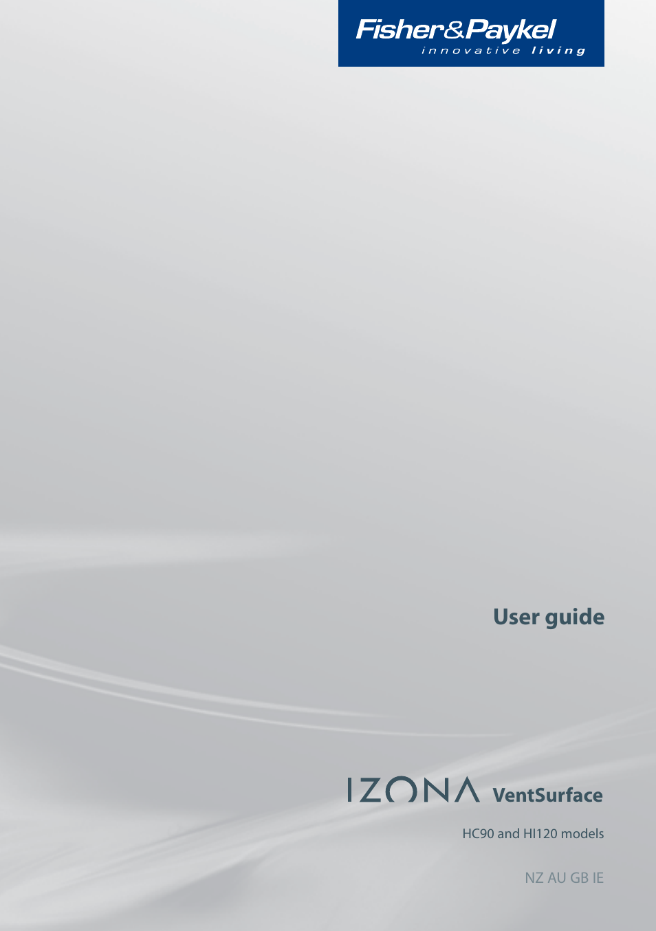 Fisher & Paykel IZONA HC90 User Manual | 20 pages