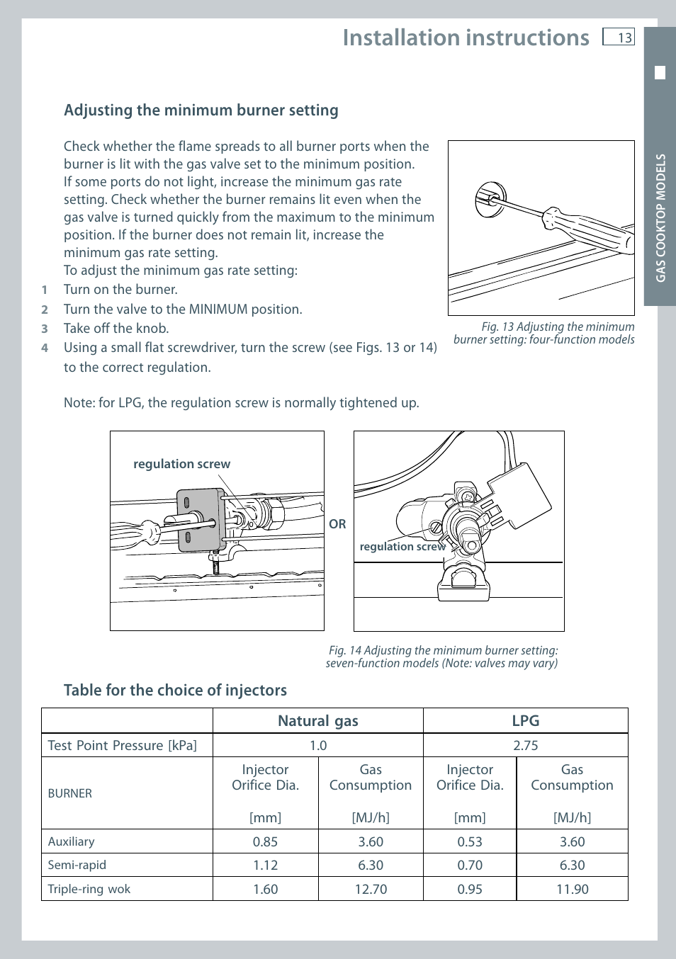 Installation instructions | Fisher & Paykel OR60 User Manual | Page 15 / 84