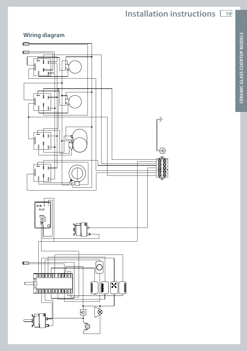 Installation instructions, Wiring diagram | Fisher & Paykel OR60 User Manual | Page 21 / 84