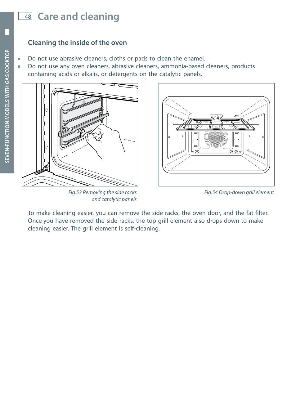 Care and cleaning | Fisher & Paykel OR60 User Manual | Page 50 / 84