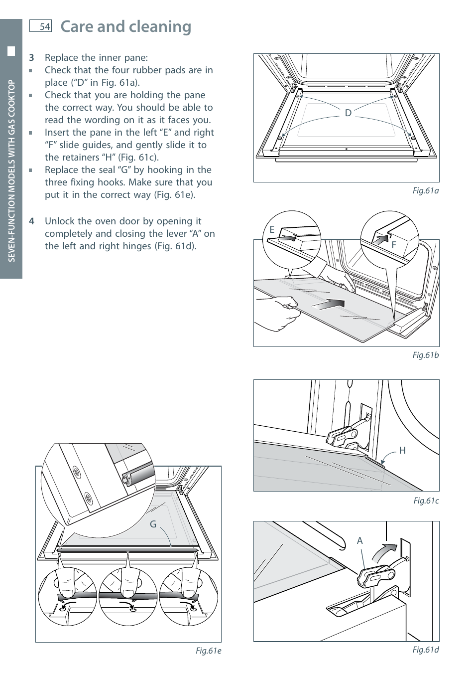 Care and cleaning | Fisher & Paykel OR60 User Manual | Page 56 / 84