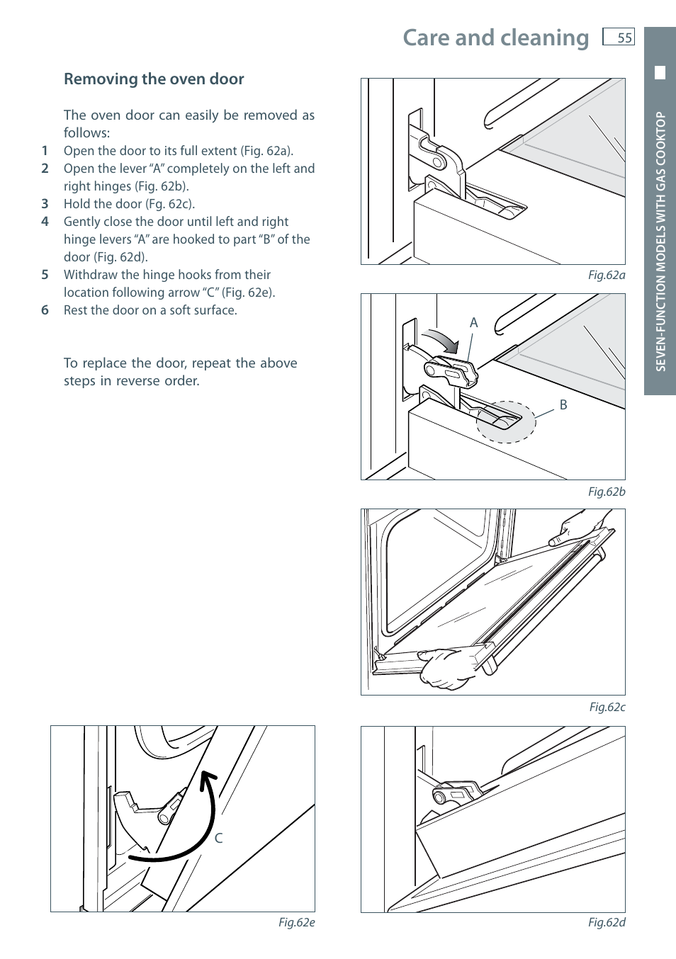 Care and cleaning | Fisher & Paykel OR60 User Manual | Page 57 / 84
