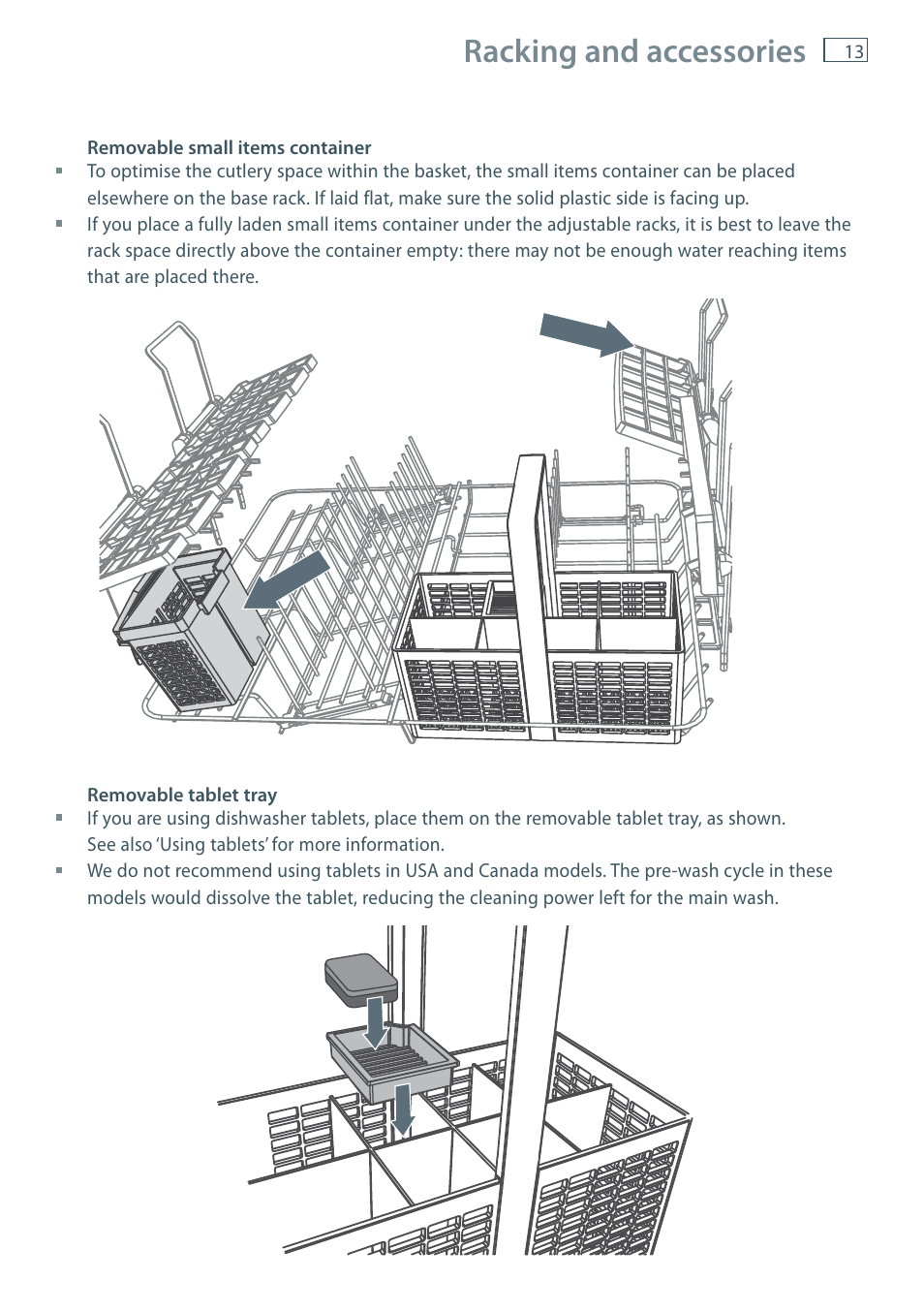 Racking and accessories | Fisher & Paykel DD60 User Manual | Page 15 / 48