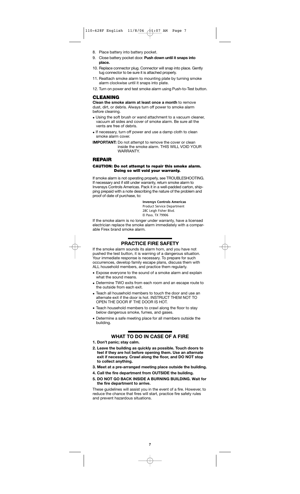 Firex FADC User Manual | Page 7 / 8