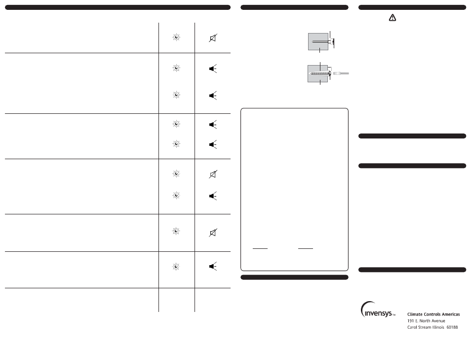 Warning | Firex COZ-1 User Manual | Page 2 / 2