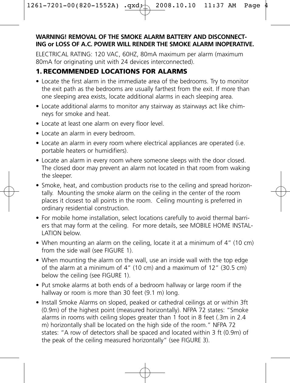 Firex Smoke Alarm i4618 User Manual | Page 4 / 18