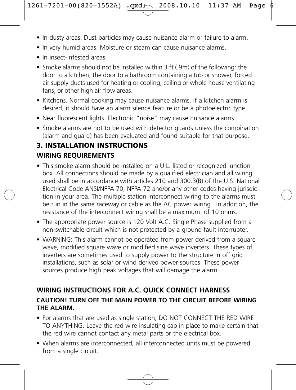 Firex Smoke Alarm i4618 User Manual | Page 6 / 18