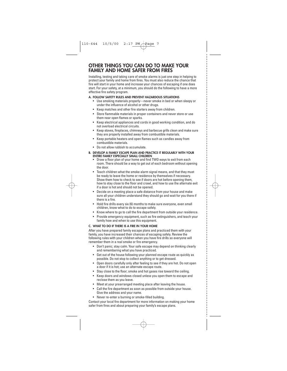 Firex Model C User Manual | Page 7 / 12